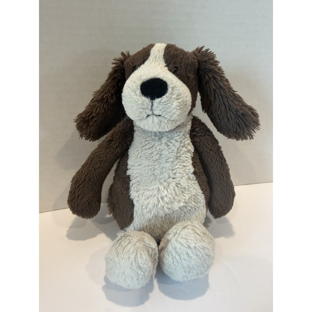 JELLYCAT SMALL BASHFUL FUDGE PUPPY DOG, about 8", Retired